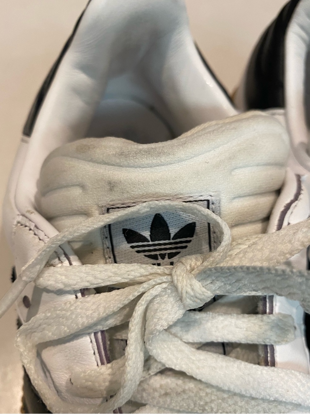 ADIDAS SAMBA XLG CLOUD WHITE CORE BLACK GUM MIDSOLE SNEAKERS SHOE SZ 8 EU 41.5 - Picture 9 of 16